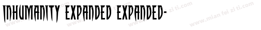 Inhumanity Expanded Expanded字体转换